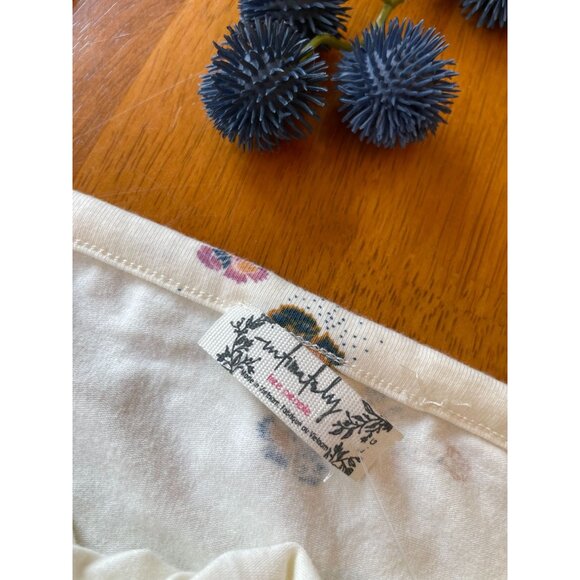 Free People Intimately Floral Puff Sleeve Bodysuit NWT Cottagecore Boho Dainty - Picture 9 of 13